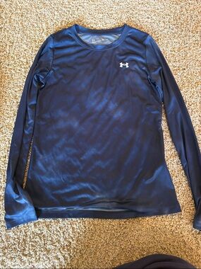 Under Armour Navy Blue Long Sleeve Training Top